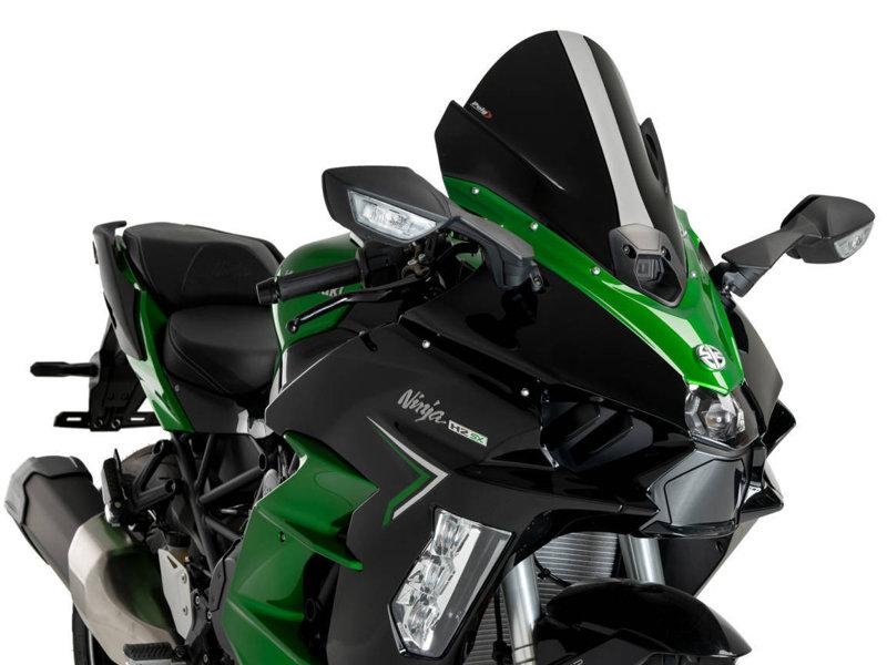 21714N - Puig Z-Racing Screen For Kawasaki H2 SX SE 2023-2025 - Black