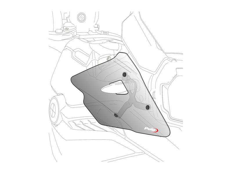 Puig Light Smoke 21896H - Upper Deflectors For Bmw R1300 Gs 2023-2025