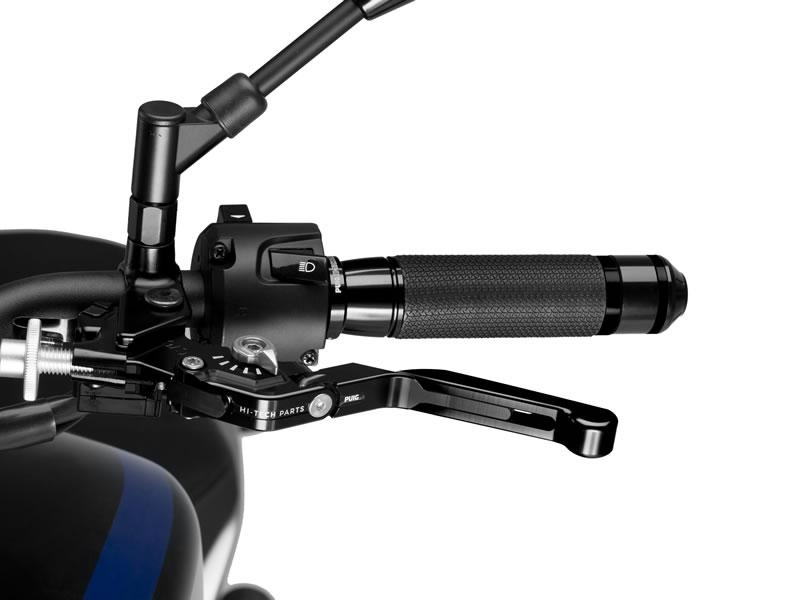 24NNP - Puig Extendable Folding V3 Clutch Lever For Ducati 1098 2007-2008 - Black Extender With Silver Selector
