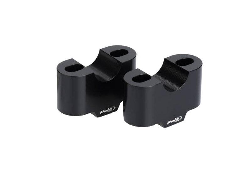 Puig Black 3672N - 20Mm Handlebar Risers For 22Mm Bars For Honda Cb750 Hornet 2023-2025