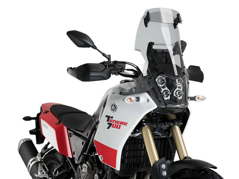 3728H - Puig Touring Screen With Extender For Yamaha Tenere 700 2019-2024 - Light Smoke