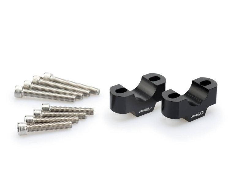 Puig Black 3740N - 20Mm Handlebar Risers For 29Mm Bars For Ktm 1290 Super Adventure R 2021-2024
