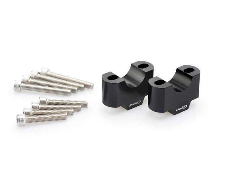 Puig Black 3741N - 30Mm Handlebar Risers For 29Mm Bars For Ktm 1290 Super Adventure R 2021-2024
