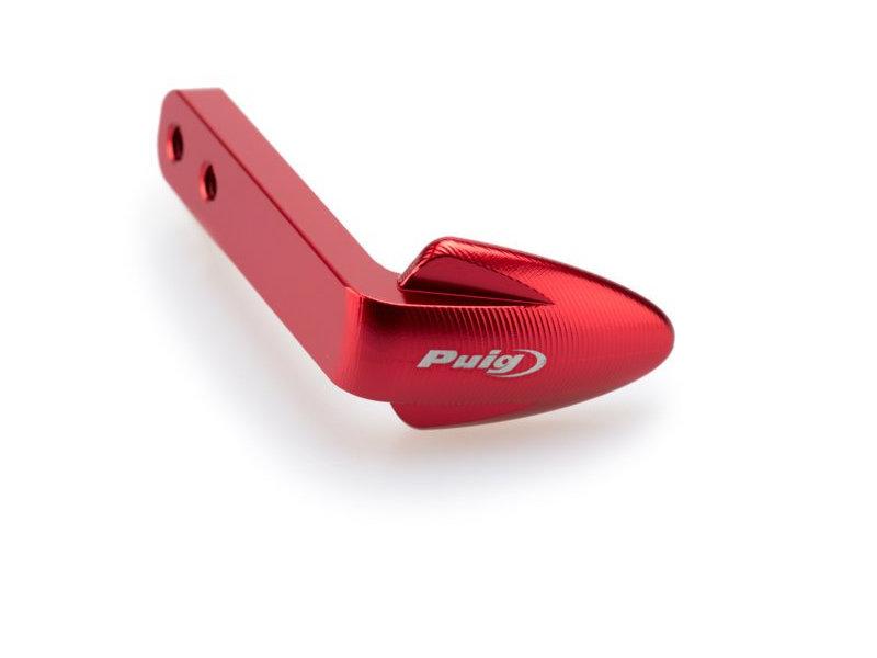 3766R - Puig Brake Lever Guard with Coloured Tip - Red