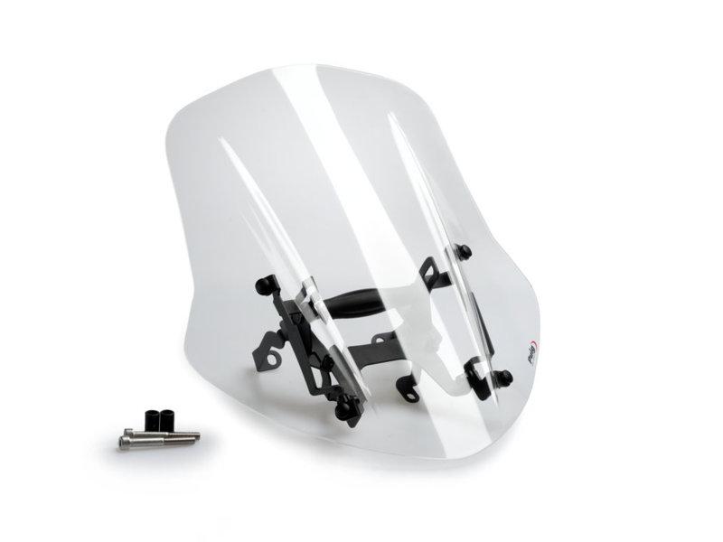 Puig Clear 3775W - New Generation Adjustable Touring Screen For Ducati Diavel 1260 2019-2023