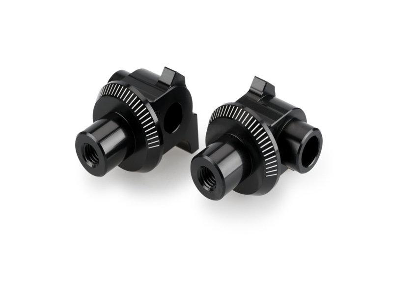 Puig Black 3815N - Footpeg Adaptors For Yamaha Tenere 700 2019-2025
