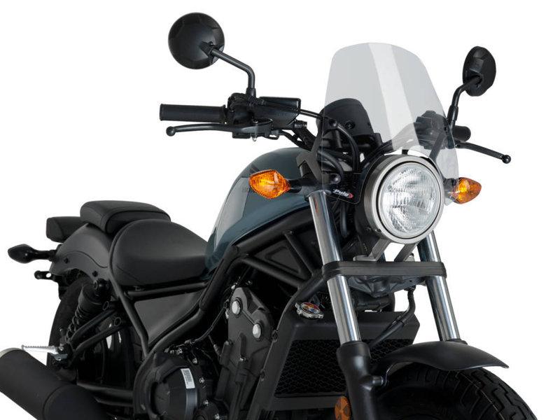 Puig Clear 3829W - New Generation Sport Screen For Honda Cmx500 Rebel 2017-2025