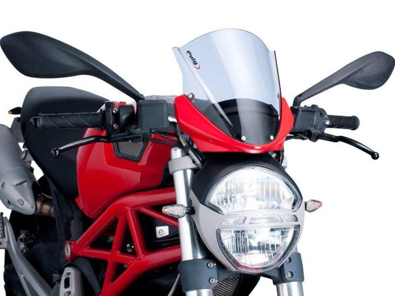 5650F - Puig Touring Screen For Ducati Monster 1100 2009-2010 - Dark Smoke