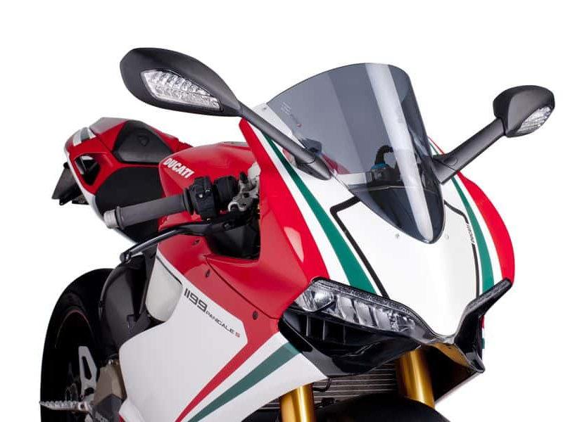 Puig Light Smoke 5990H - R-Racer Screen For Ducati 1199 Panigale 2012-2014