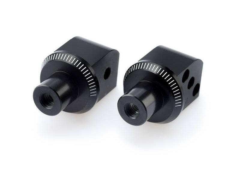 Puig Black 6351N - Pillion Footpeg Adaptors For Kawasaki Er6-F 2006-2016