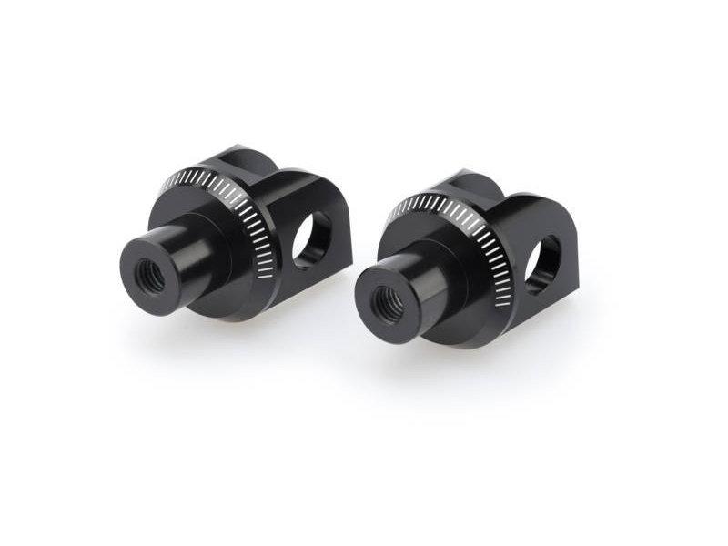 Puig Black 6449N - Footpeg Adaptors For Kawasaki Er6-F 2006-2016