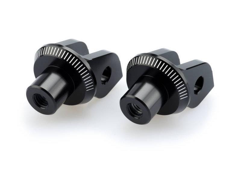 Puig Black 6864N - Footpeg Adaptors For Aprilia Rs660 2021-2025