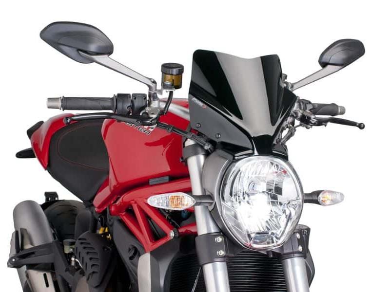 Puig Black New Generation Sport Screen Ducati Monster 821 2014-2020 - Image 9