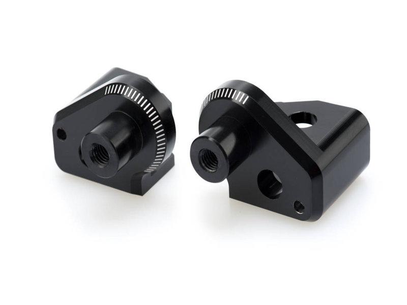 Puig Black 7282N - Footpeg Adaptors For Yamaha Xt 660 Z Tenere 2008-2016