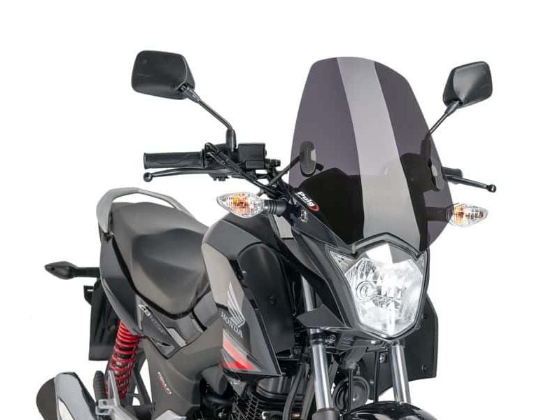 7726F - Puig New Generation Sport Screen For Honda CB125 F 2015-2025 - Dark Smoke