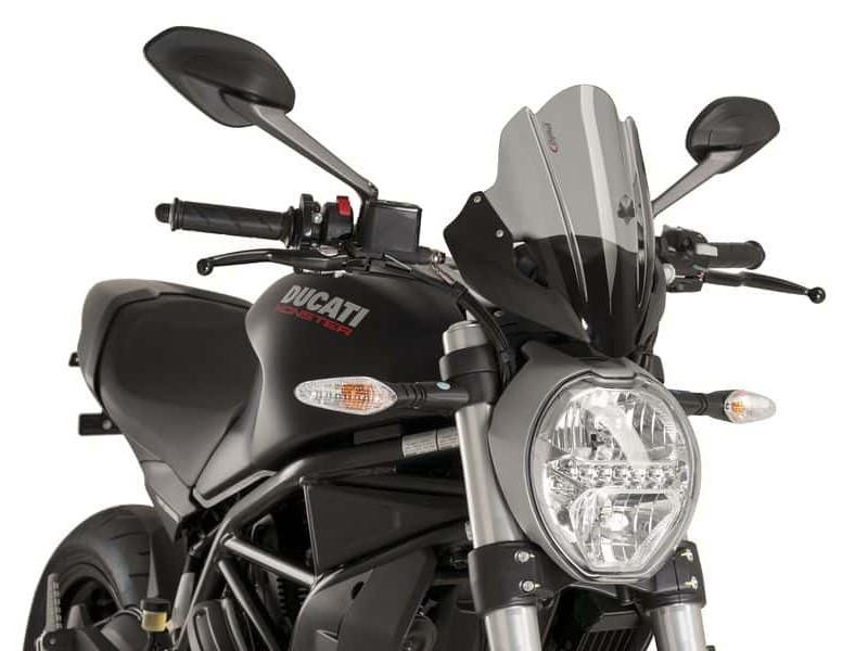 8900H - Puig New Generation Touring Screen For Ducati Monster 1200 2014-2020 - Light Smoke