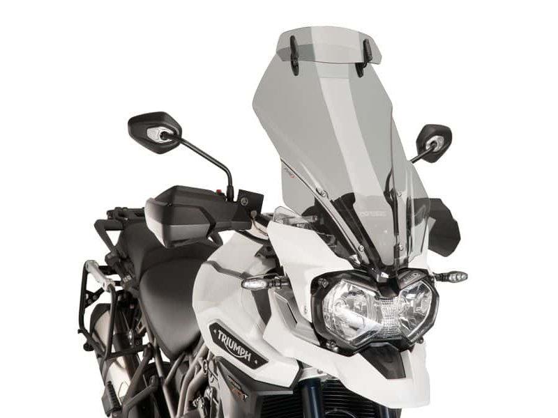 8916H - Puig Touring Screen With Extender For Triumph Tiger Explorer 1200 XC 2016-2017 - Light Smoke