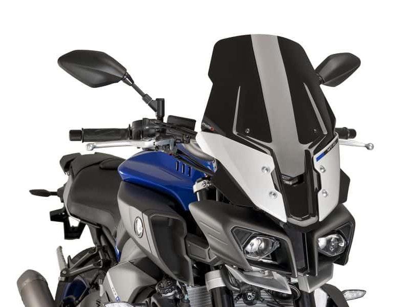 8918N - Puig Touring Plus Screen For Yamaha MT-10 2016-2021 - Black