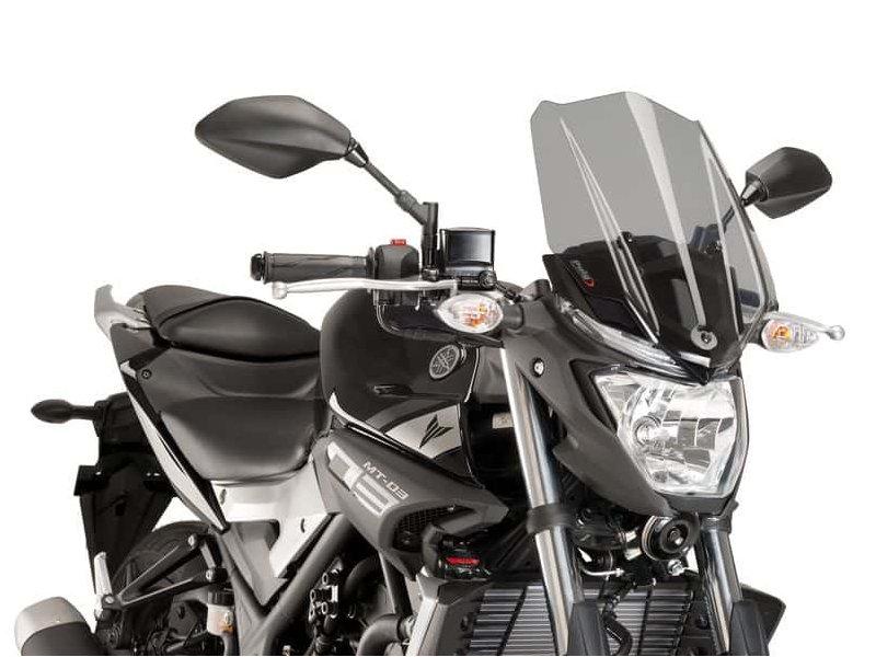 Puig Light Smoke 8932H - New Generation Touring Screen For Yamaha Mt-03 2016-2019