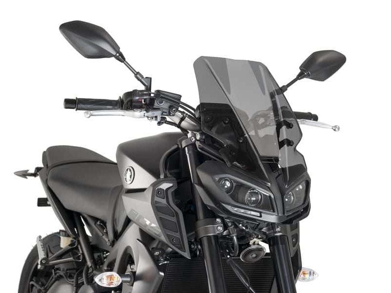 9377F - Puig New Generation Touring Screen For Yamaha MT-09 2017-2020 - Dark Smoke
