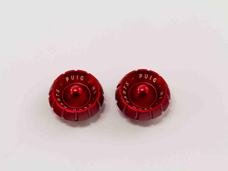 Puig Red 9420R - Thruster Bar End Caps For Ktm 125 Duke 2011-2023