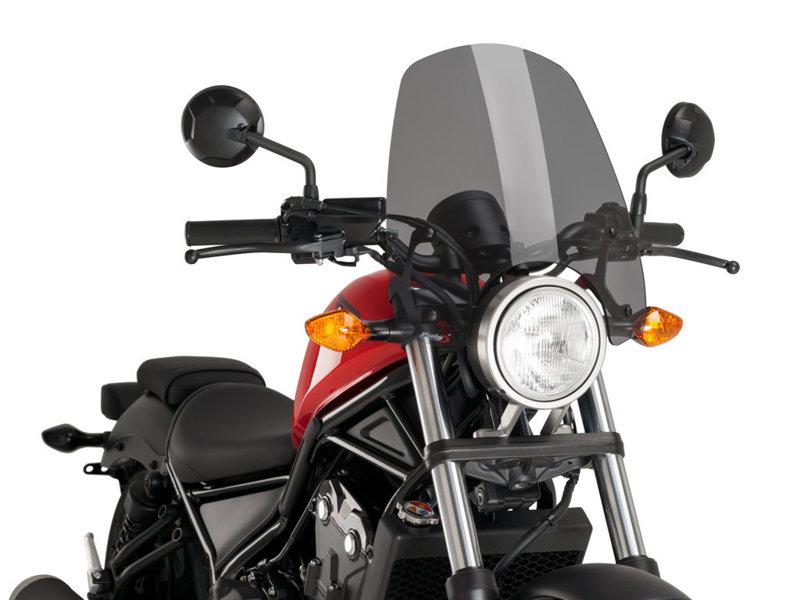 9462F - Puig New Generation Touring Screen For Honda CMX500 Rebel 2017-2025 - Dark Smoke
