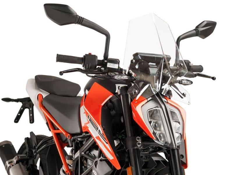 Puig Clear 9514W - New Generation Sport Screen For Ktm 125 Duke 2017-2023
