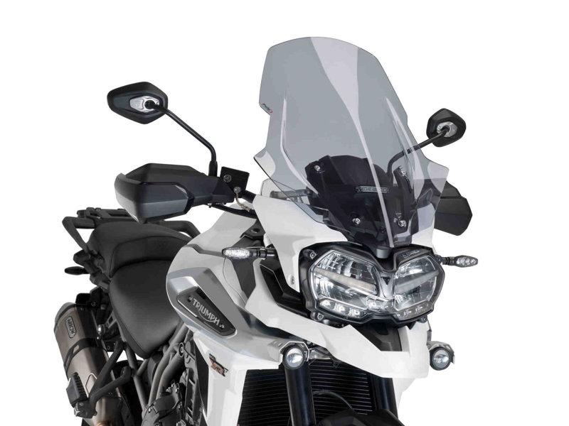 9613H - Puig Touring Screen For Triumph Tiger 1200 Alpine Edition 2020-2021 - Light Smoke
