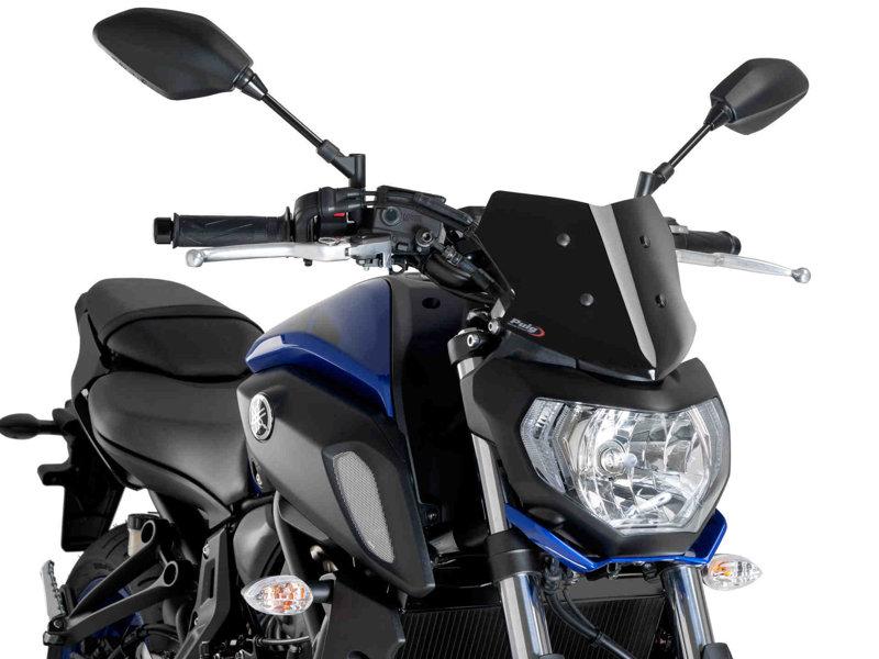 9666N - Puig New Generation Sport Screen For Yamaha MT-07 2018-2020 - Black