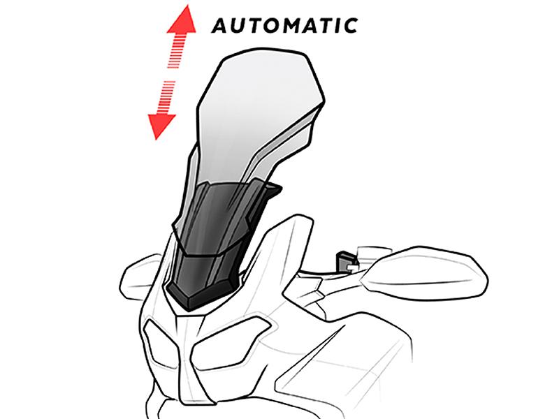 Puig Black 9718N - Electronic Screen Height Adjuster For Bmw R1200 Gs 2013-2018