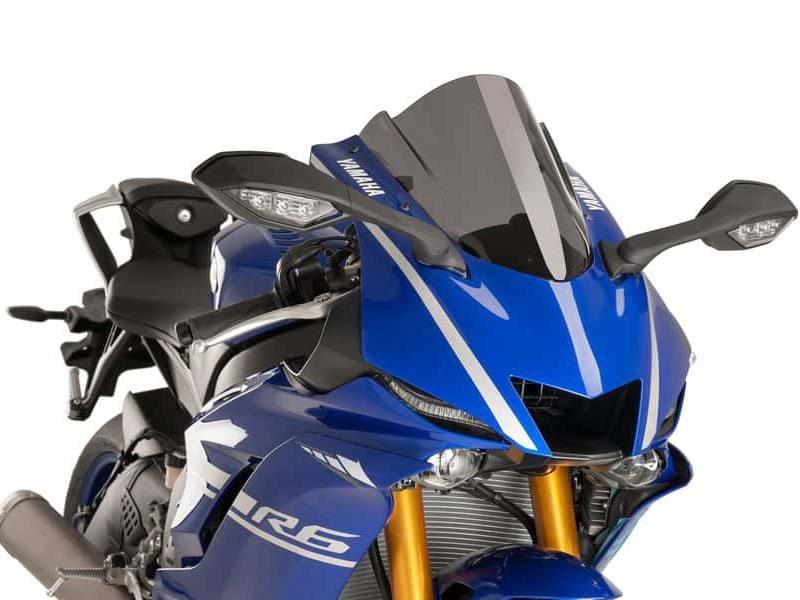9723F - Puig Z-Racing Screen For Yamaha YZF R6 2017-2020 - Dark Smoke