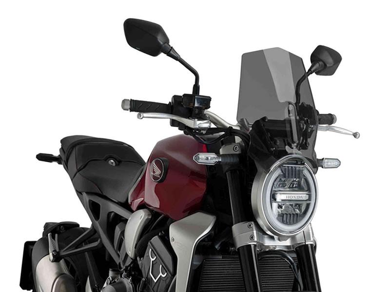 9748F - Puig New Generation Sport Screen For Honda CB1000 R Neo Sports Cafe 2018-2020 - Dark Smoke