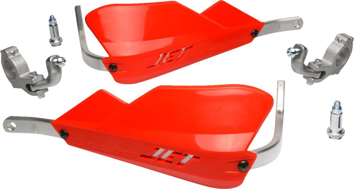 JET-002-02-RD - Barkbusters JET Wrap Around Hand Guards For Tapered Handlebars - Red