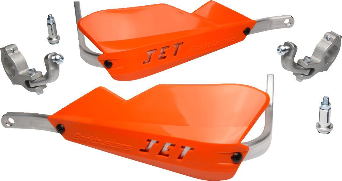 JET-002-02-OR - Barkbusters JET Wrap Around Hand Guards For Tapered Handlebars - Orange