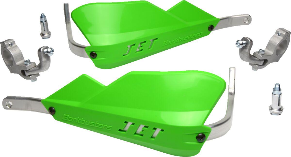 JET-002-02-GR - Barkbusters JET Wrap Around Hand Guards For Tapered Handlebars - Green