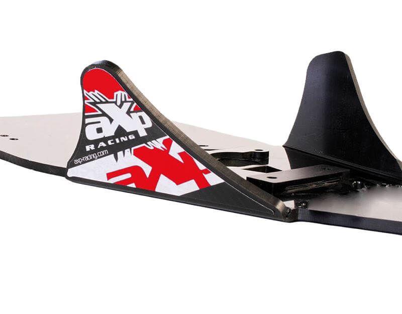 AX1076 - AXP Central Skid Plate For Yamaha YFZ450R 2012-2023 - Black/Red