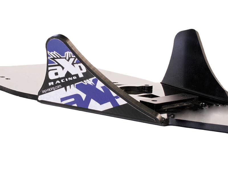 AX1070 - AX1070 - AXP Central Skid Plate - Yamaha YFZ450RSE 2012-2023 - Black/Blue