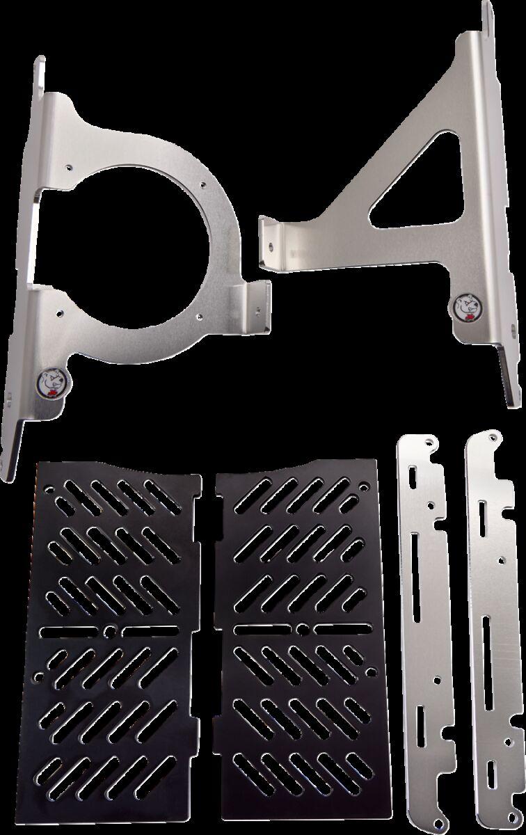 AX1583 - AXP Xtrem Radiator Guards For Beta RR 125 2020-2023 - Black/Silver