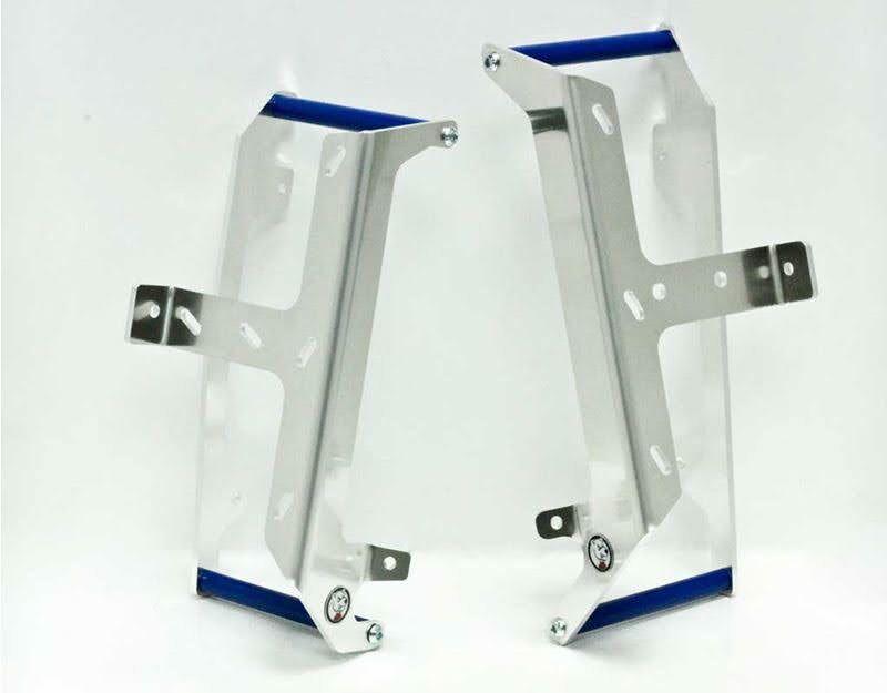 AX3039 - AXP Radiator Braces For Yamaha WR250 2016 - Silver