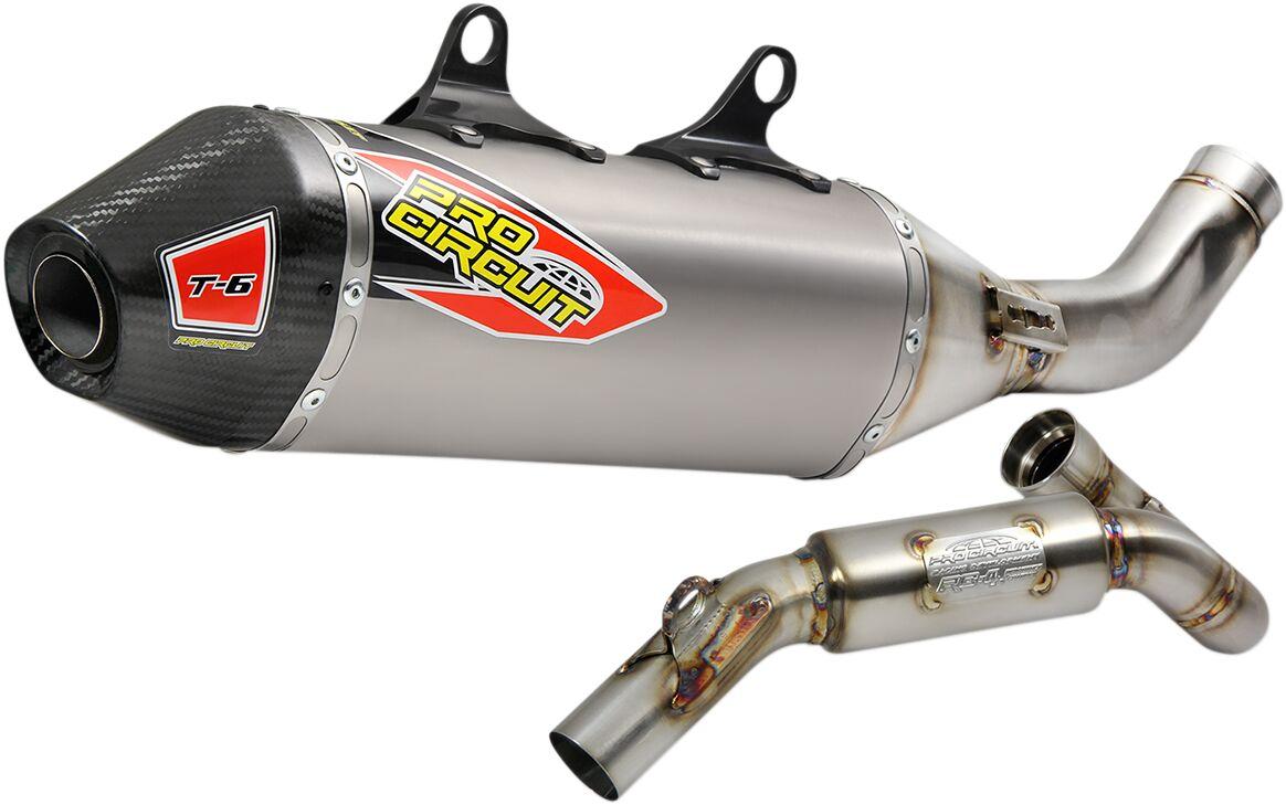 0151845H - Pro Circuit T-6 Euro Stainless Steel & Titanium Exhaust System For Husqvarna FC450 2018-2021