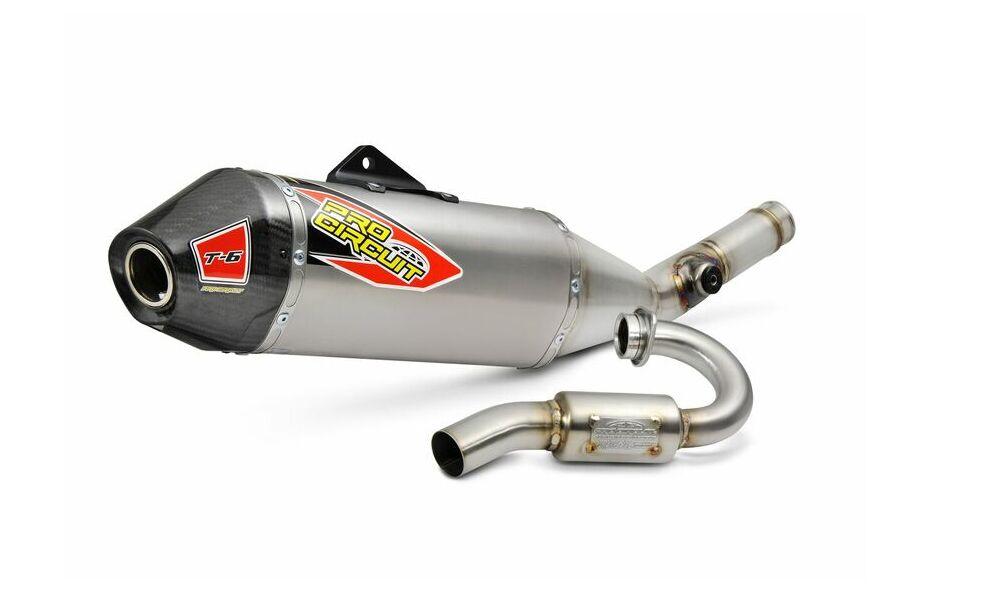 0122025H - Pro Circuit T-6 Euro Stainless Steel & Titanium Exhaust System For Kawasaki KXF250 2020