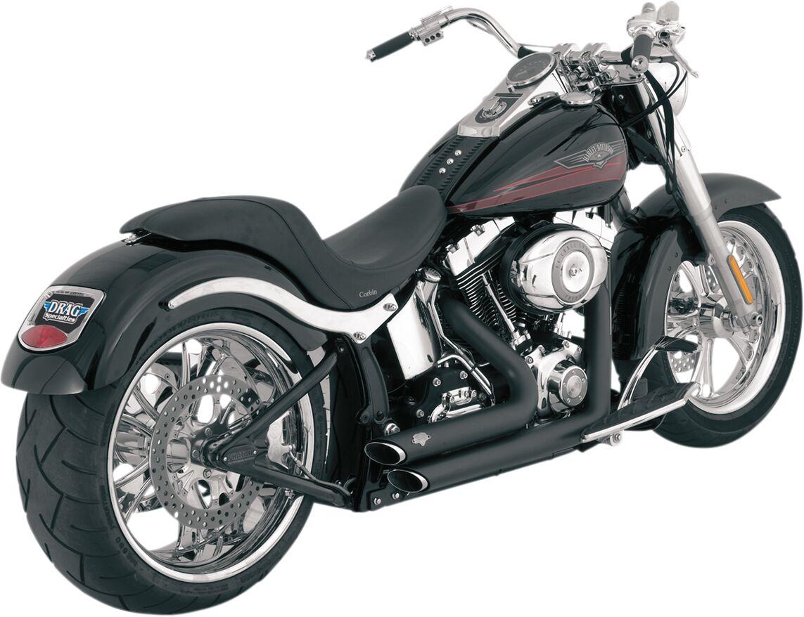 47221 - 47221 - Vance & Hines Shortshots Staggered Exhaust System - Harley Davidson FXSTSI 1450 EFI 2004-2006