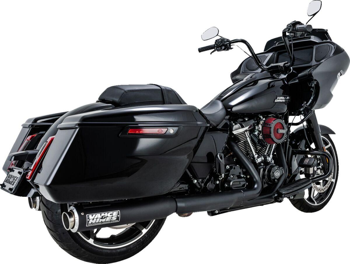 46721 - Vance & Hines Supersport Silencers For Harley Davidson FLH 1868 ABS 2021 - Black