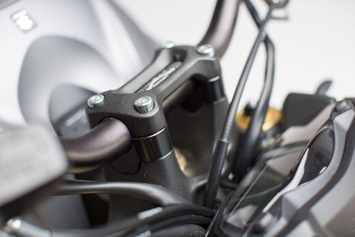 LEH.05.039.10001/B - SW Motech 1 System 0mm Handlebar Riser - Suzuki GSX-S 1000S Katana 2019-2024 - Black