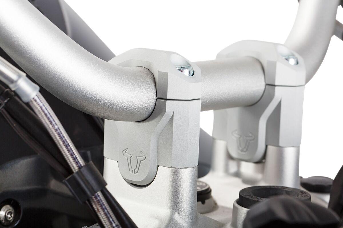 Sw Motech Anodized Leh.07.039.12401/S - 40Mm Handlebar Riser - Bmw R 1250 Gs 2012-2024 - Silver