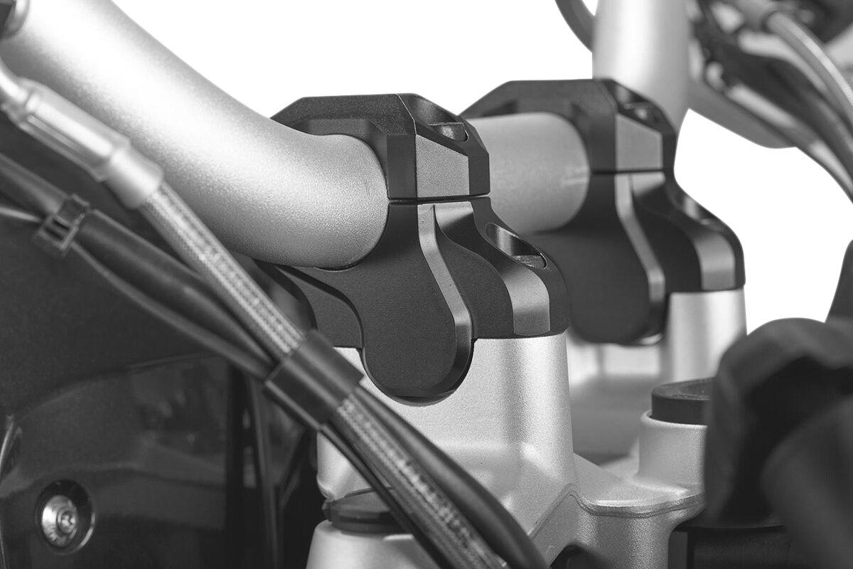 LEH.07.039.12601/B - SW Motech Bar Back Handlebar Riser Kit - BMW S 1000 R 2017-2024 - Anodised/Black