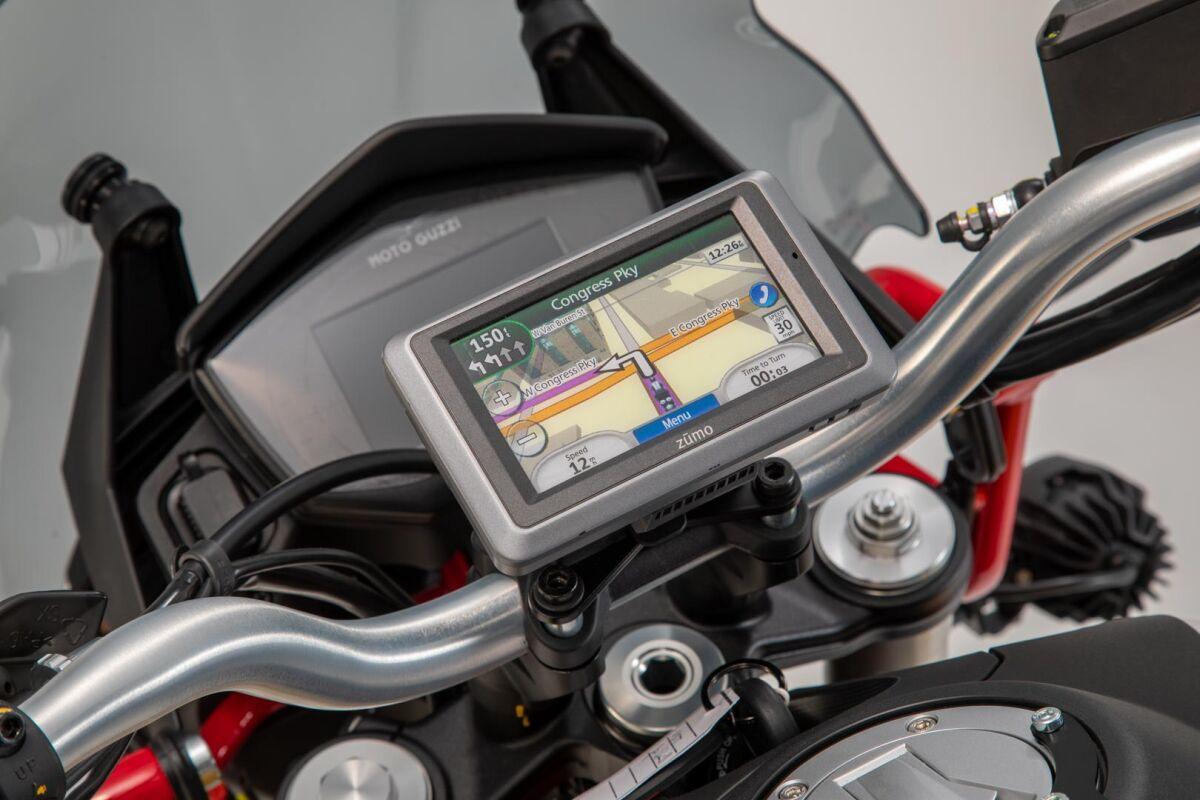 GPS.17.646.10100/B - SW Motech Handlebar GPS Mount - Moto Guzzi V85 850 TT 2018-2024 - Black