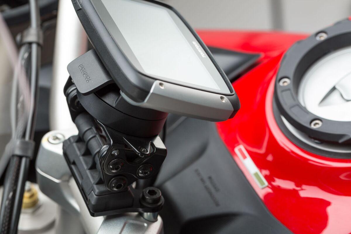 GPS.22.584.10000/B - SW Motech Handlebar GPS Mount - Ducati MultiStrada 1200S 2015-2018 - Black