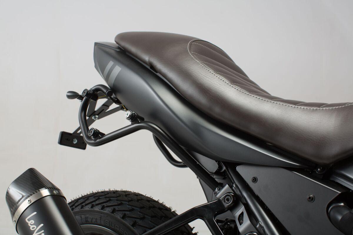 HTA.05.670.10000 - SW Motech SLC Left Side Pannier Carrier - Suzuki SV650X Cafe Racer 2018-2024 - Black