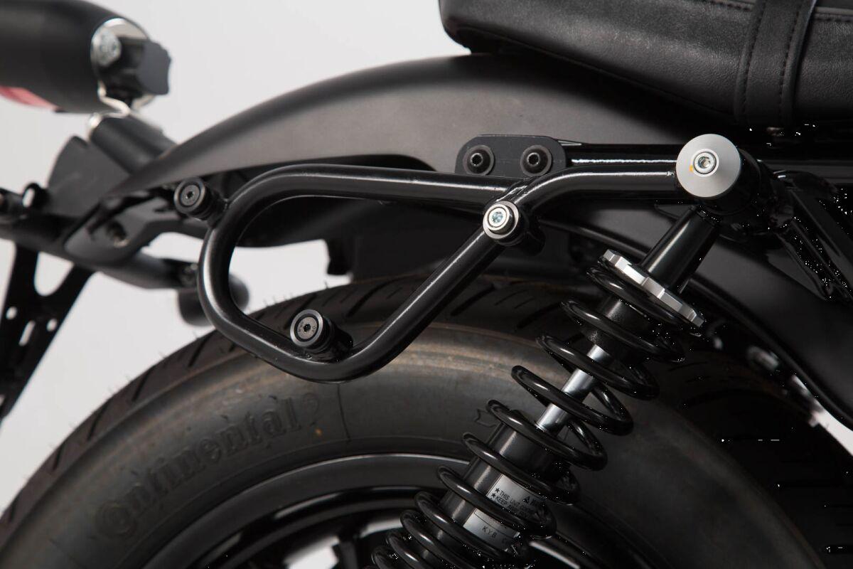 HTA.17.797.11001 - SW Motech SLC Right Side Pannier Carrier - Moto Guzzi V9 Roamer 2016-2020 - Black